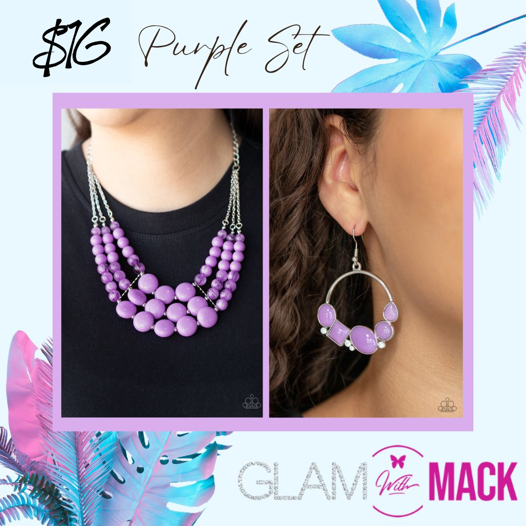 Purple Acrylic Set