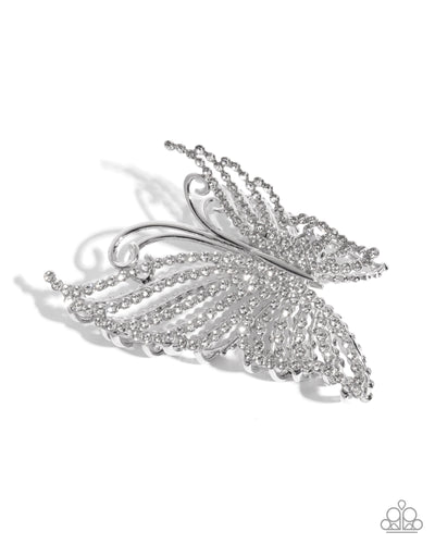 Paparazzi White Floating Fanfare - White