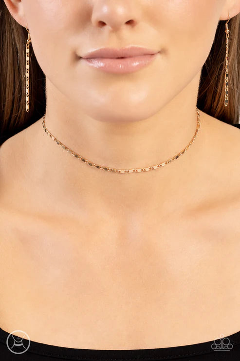 Paparazzi Minimalist Maiden - Gold Choker