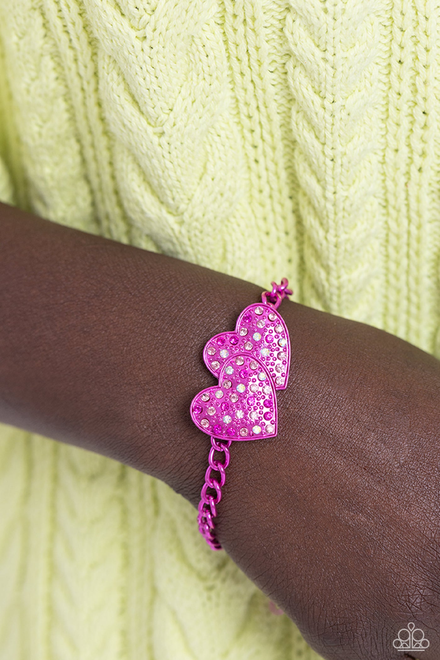 Paparazzi Low-Key Lovestruck Necklace and Bracelet Set