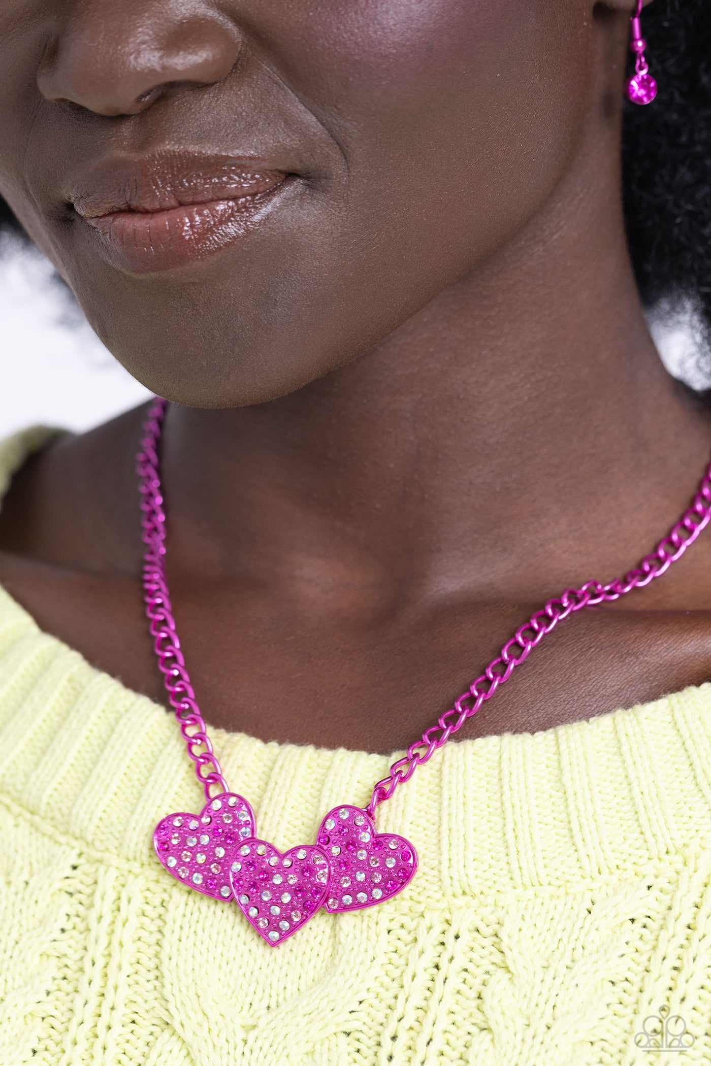 Paparazzi Low-Key Lovestruck Necklace and Bracelet Set