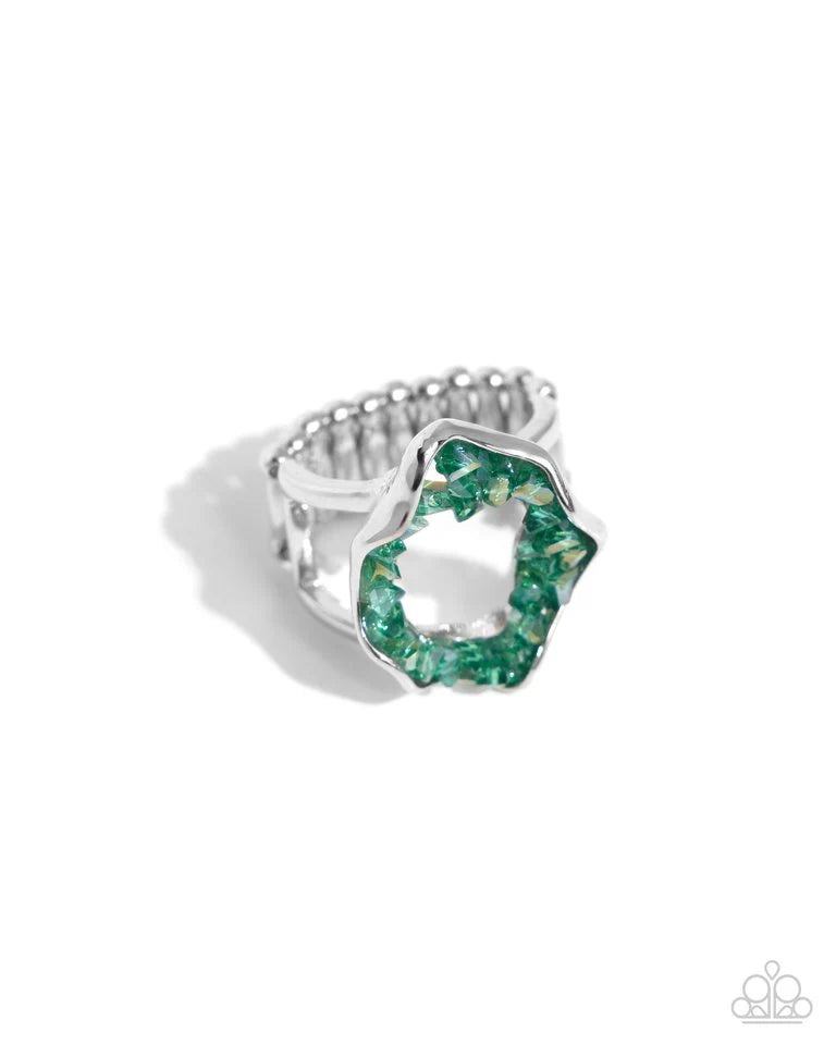 Paparazzi Geode Grace - Green