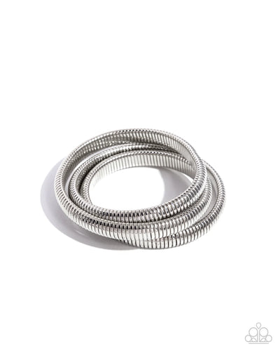 Paparazzi Charismatic Coils - Silver