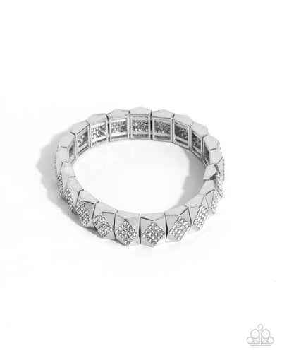 Paparazzi Ornate Outline - White