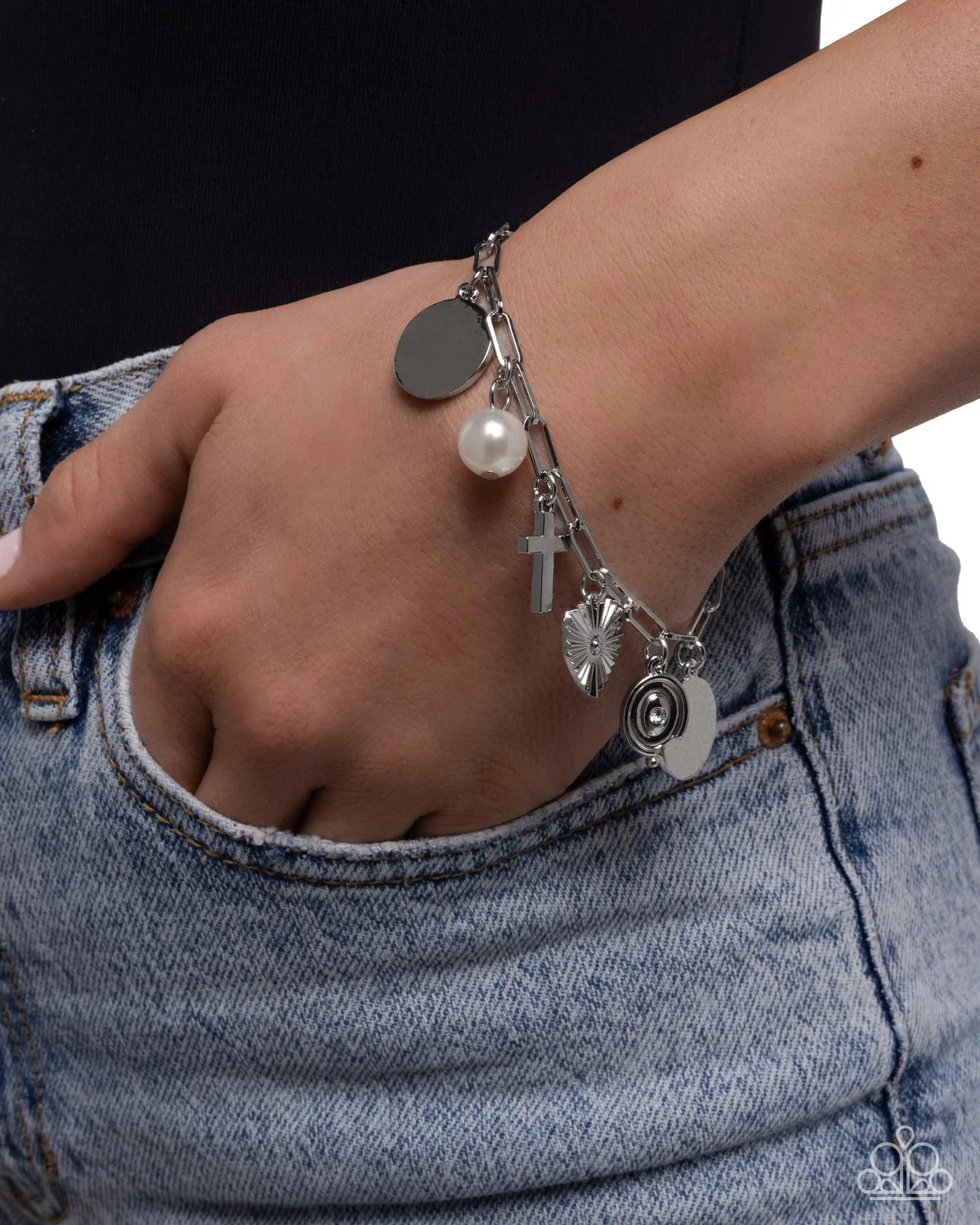 Paparazzi Charm Commitment - White