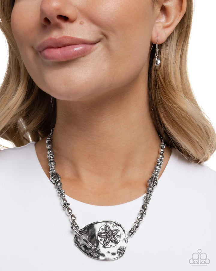 Paparazzi Sand Dollar Statement - Silver