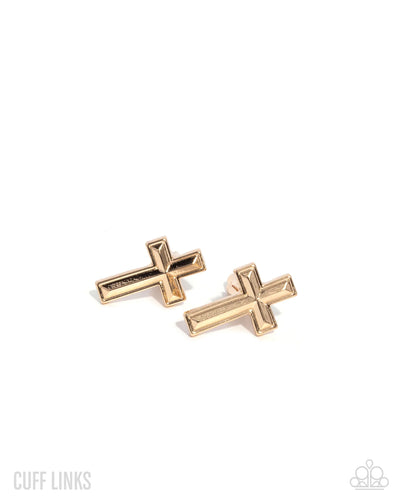 Paparazzi Crowning Cuff Links - Gold