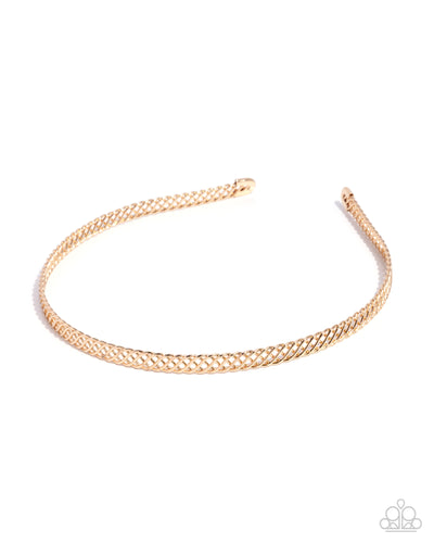 Paparazzi Braided Behavior - Gold