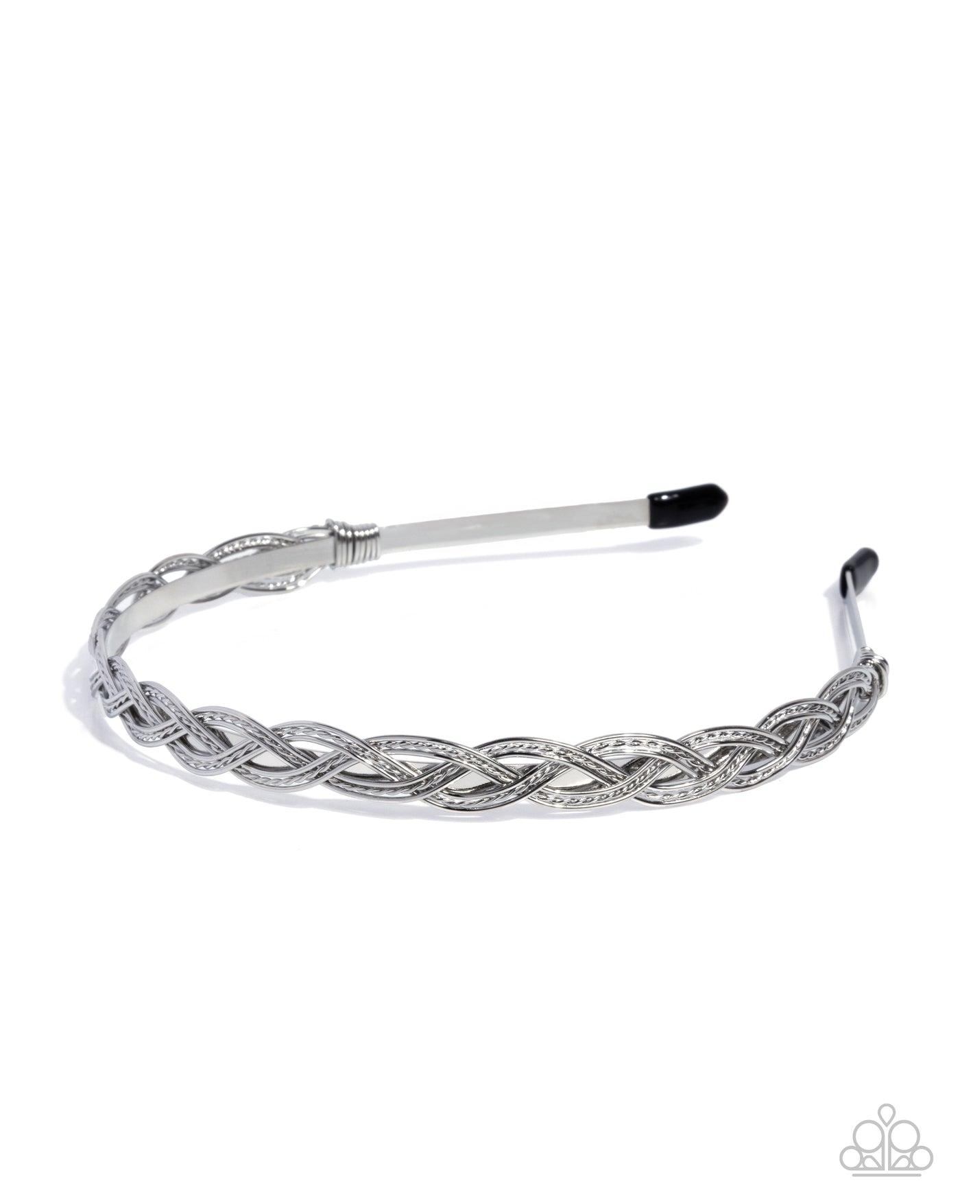 Paparazzi Braided Boarding School - Silver