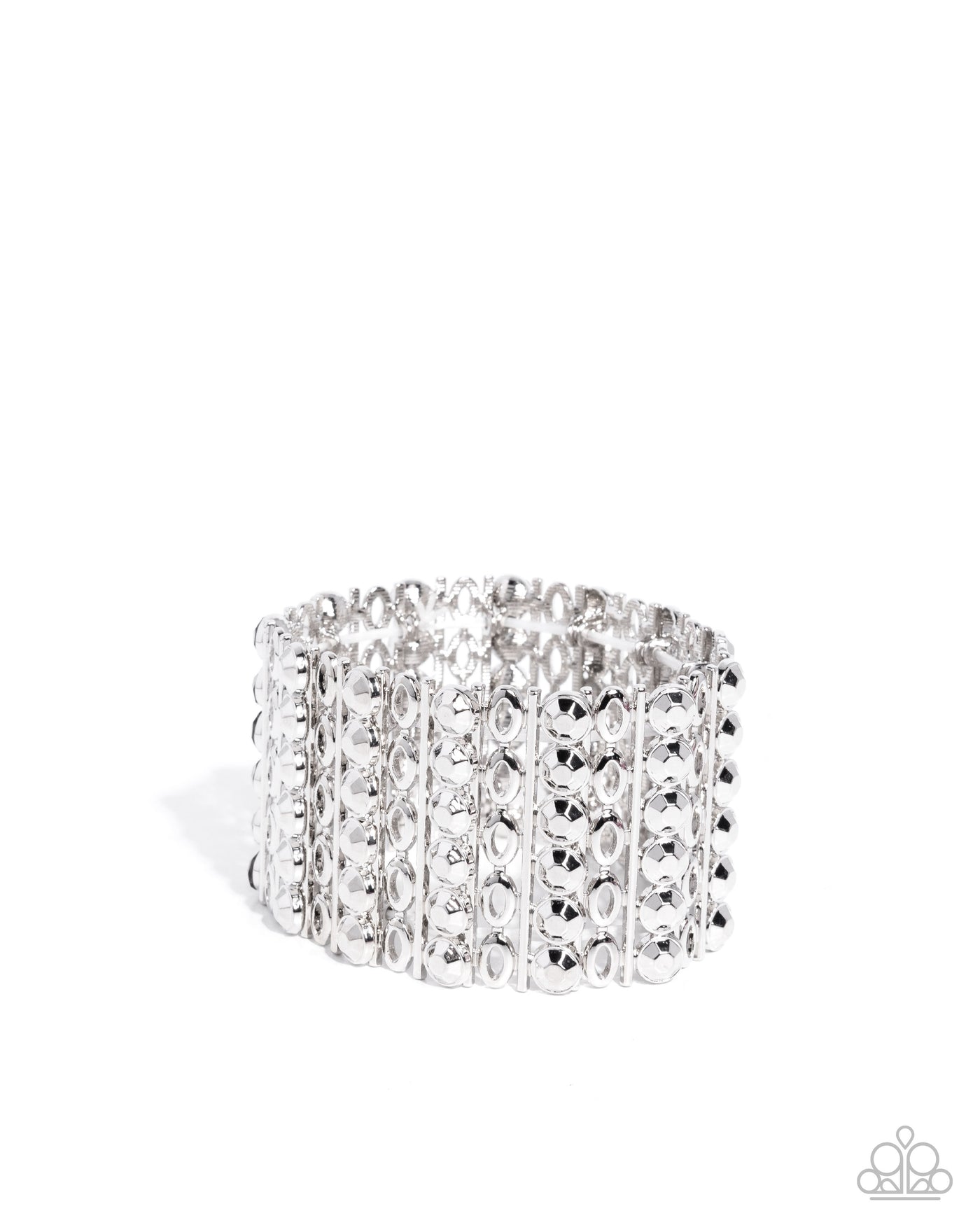 Paparazzi Reflective Rows - Silver