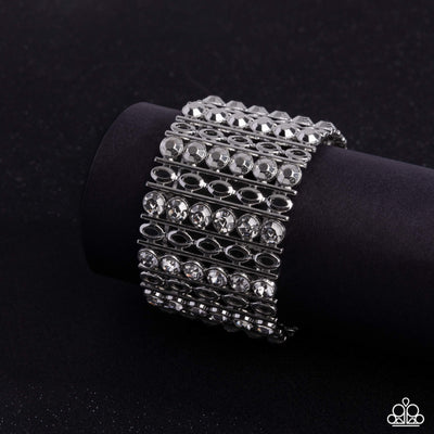 Paparazzi Reflective Rows - Silver