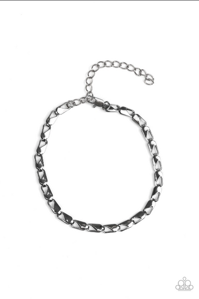 Free Agency Accessories Necklace and Bracelet Set - Black