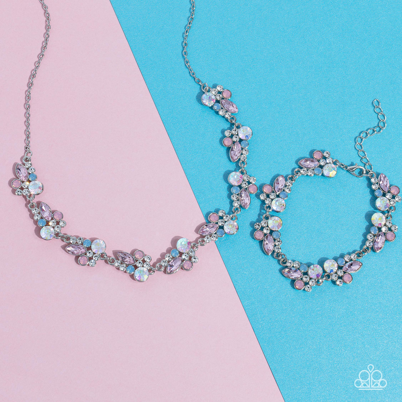 Paparazzi Swimming in Sparkles Poolside Necklace and Bracelet