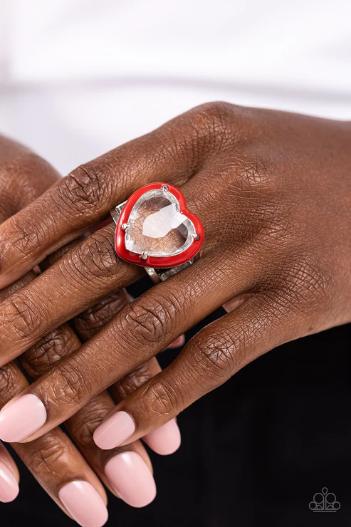 Paparazzi Hallmark Heart - Red