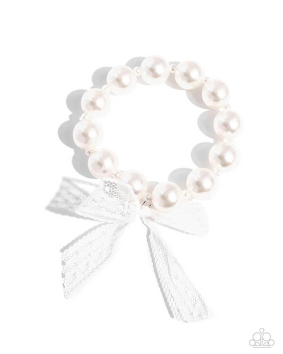 Paparazzi Girly Glam - White