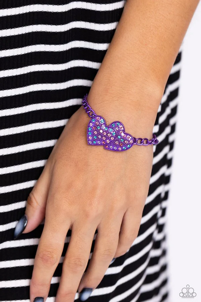 Paparazzi Low-Key Lovestruck Necklace and Bracelet Set