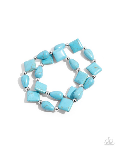 Paparazzi EARTHY Riser - Blue