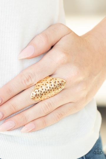 Paparazzi FRILL Ride - Gold - Ring