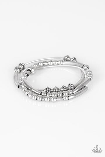 Paparazzi Industrial Instincts - Silver