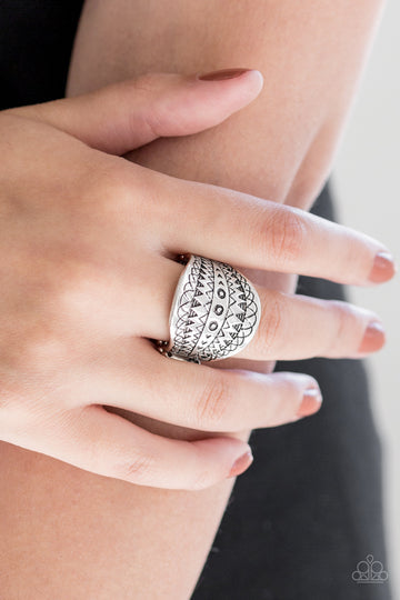 Paparazzi Tiki Tribe - Silver - Ring