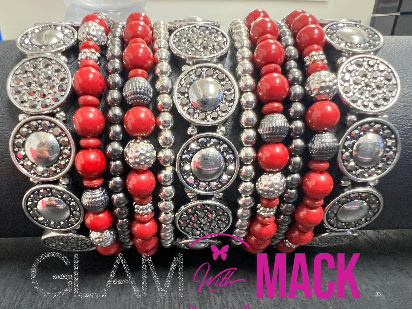 Red & Gunmetal Sweetstack