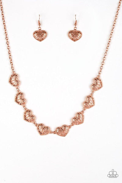 Paparazzi Easy To Adore - Copper Necklace