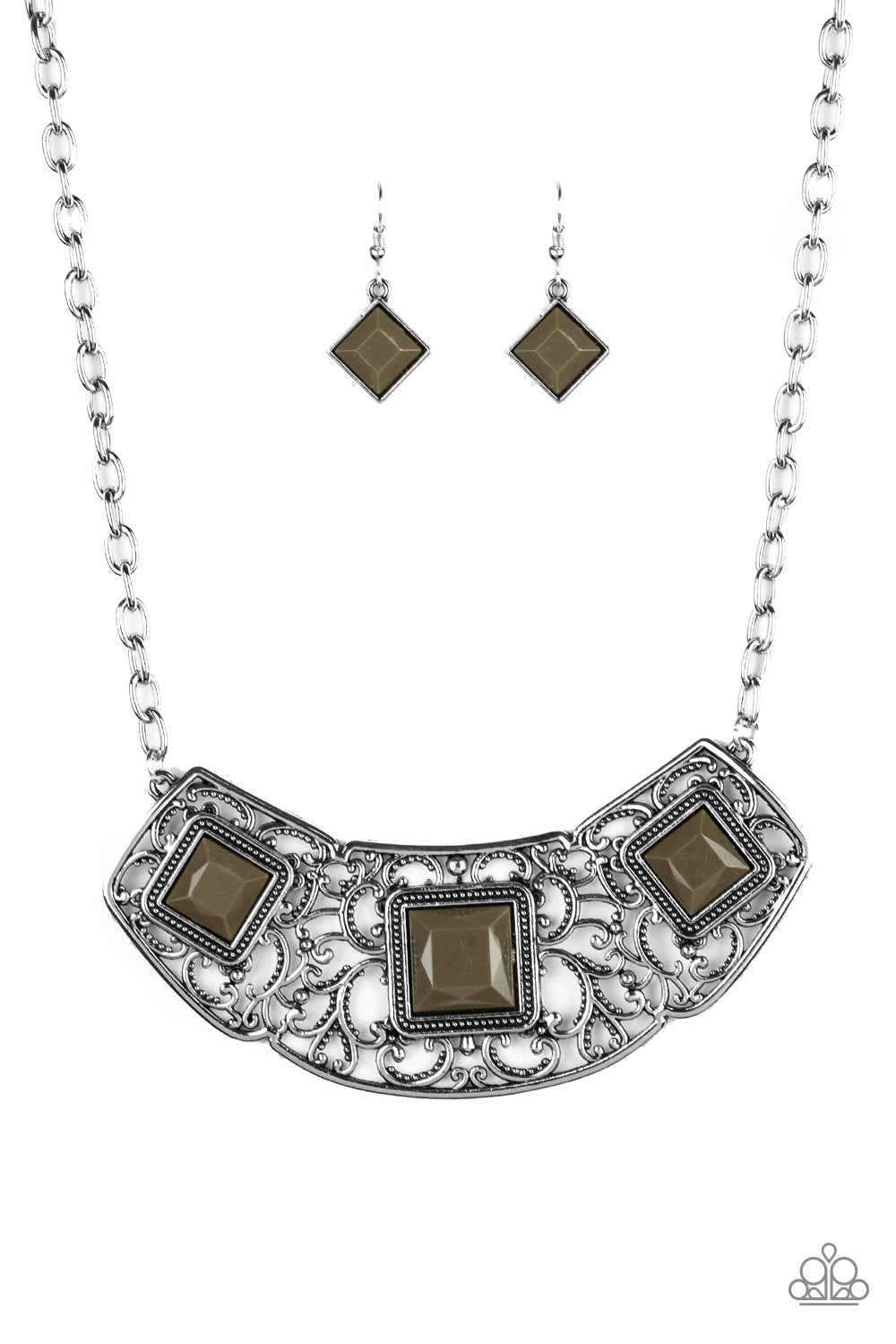 Paparazzi Feeling Inde-PENDANT- Green