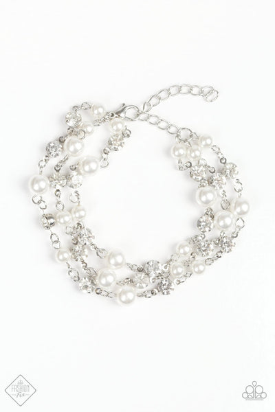 Paparazzi Every VOW and Then - White Pearls - Bracelet