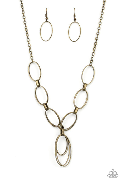 Paparazzi All OVAL Town - Brass