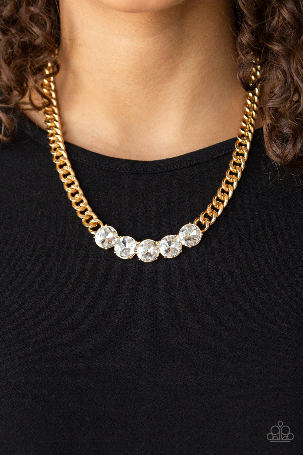 Paprazzi Rhinestone Renegade - Gold