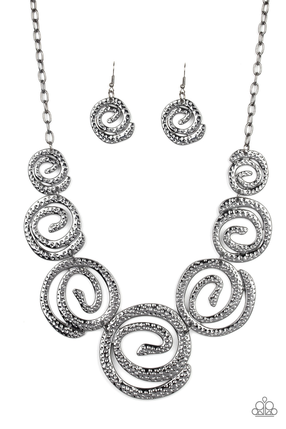 Paparazzi Statement Swirl - Black