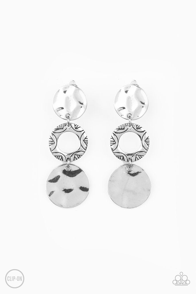 Paparazzi Torrid Trinket - Silver Earrings