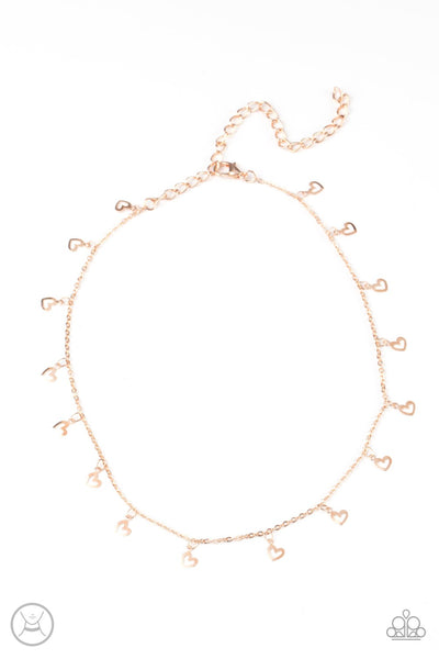 Paparazzi ♥ Charismatically Cupid - Rose Gold ♥ Necklace