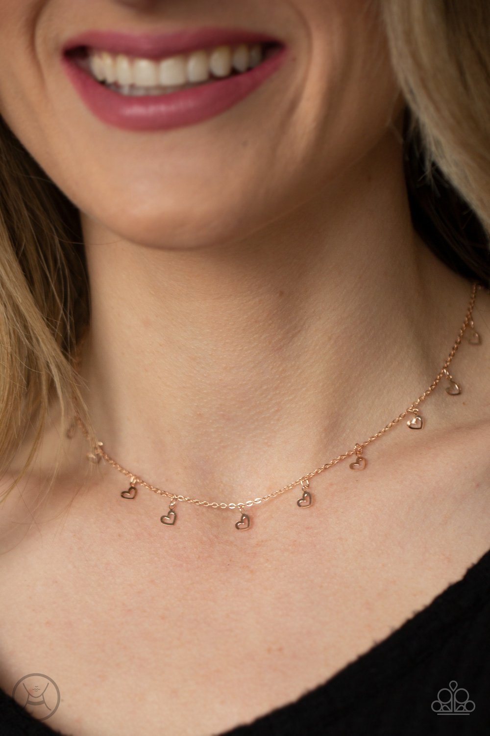 Paparazzi ♥ Charismatically Cupid - Rose Gold ♥ Necklace