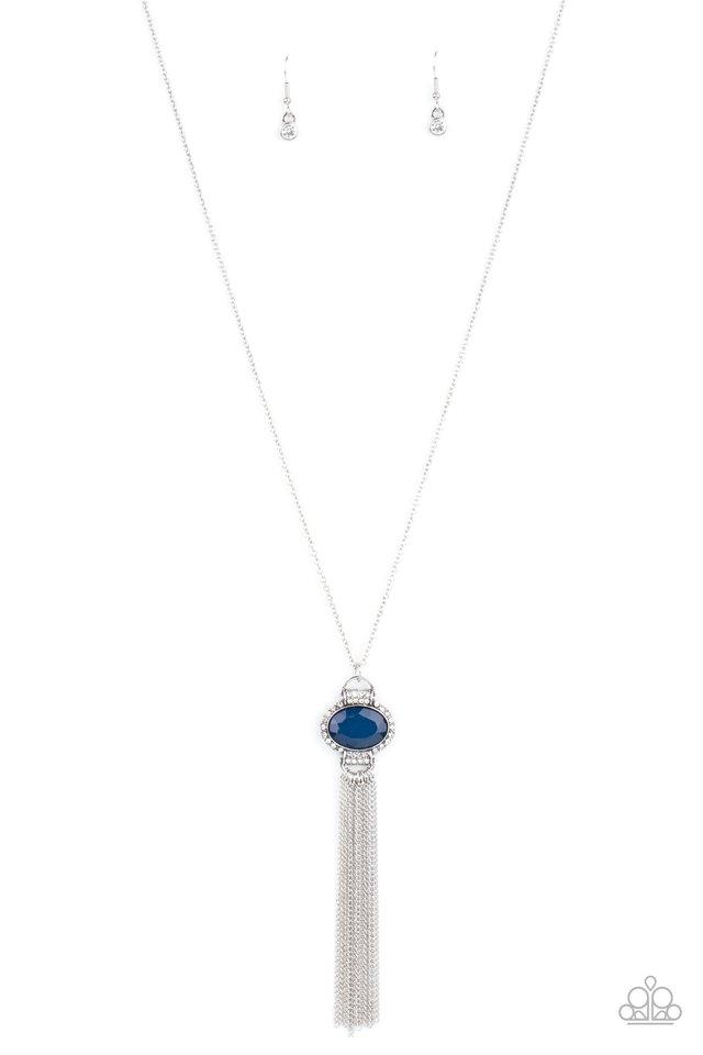 Paparazzi Necklace ~ What GLOWS Up - Blue