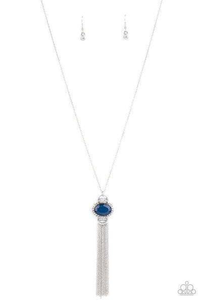 Paparazzi Necklace ~ What GLOWS Up - Blue