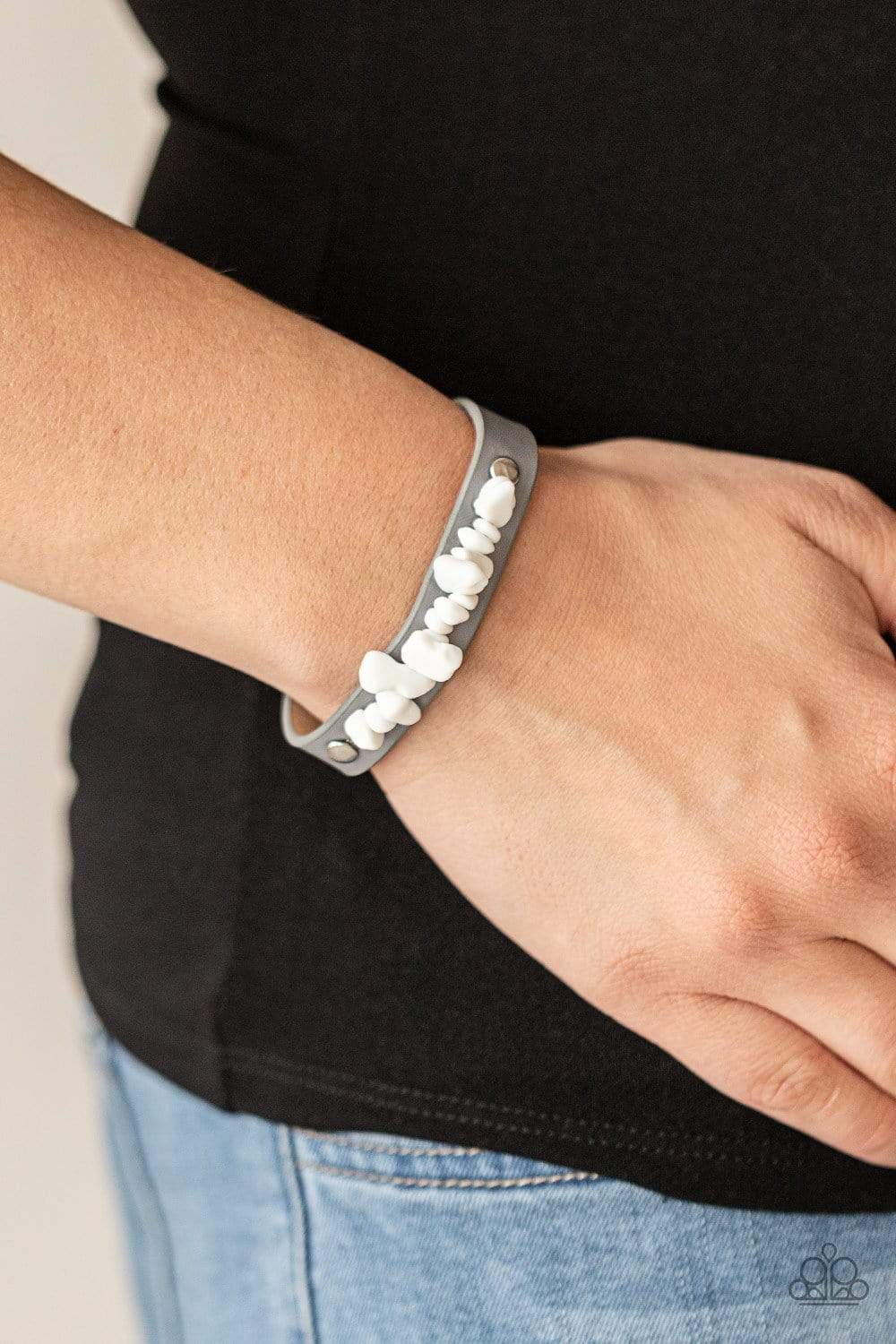 Paparazzi Accessories: Pebble Paradise - Leather Bracelet