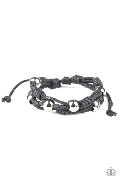 Paparazzi FREE CLIMB - BLACK URBAN BRACELET
