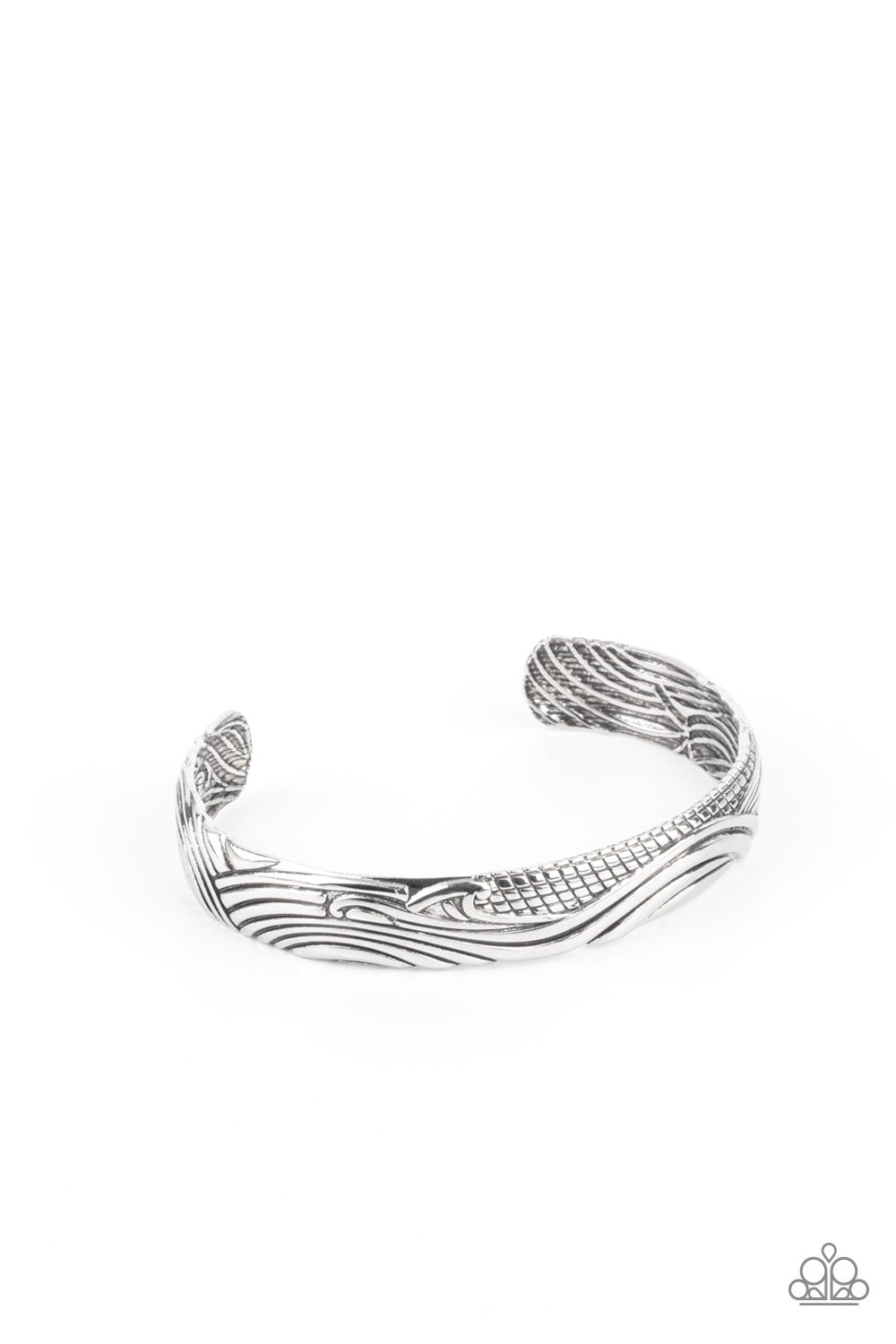 Paparazzi Tidal Trek - Silver Mens Bracelet