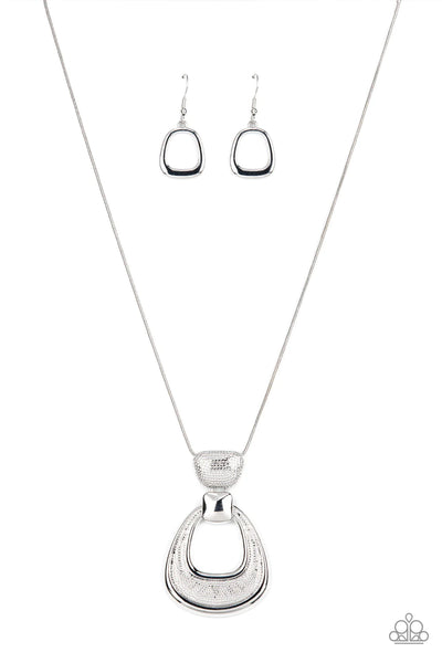 Paparazzi Park Avenue Attitude - Silver Necklace