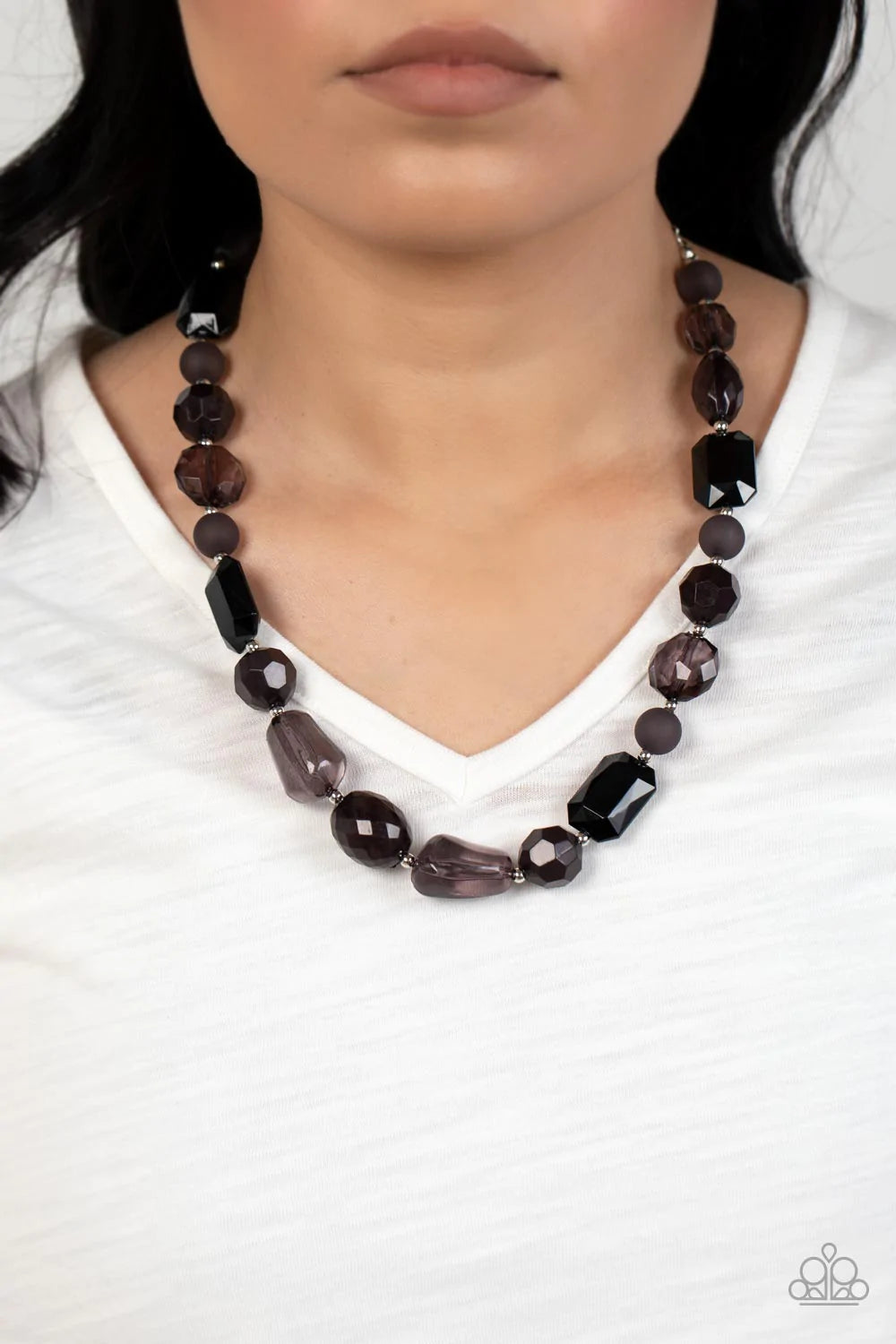 Paparazzi ♥ Here Today, GONDOLA Tomorrow - Black ♥ Necklace