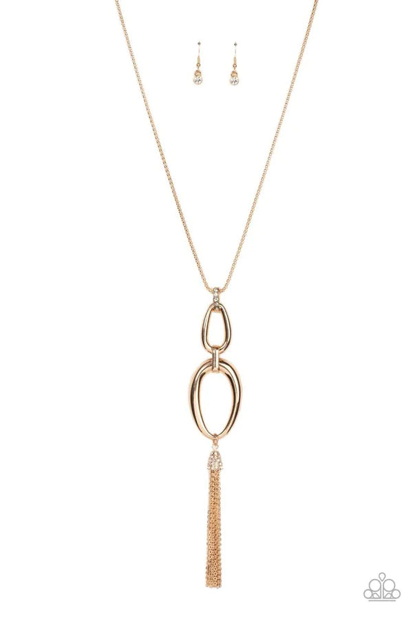 Paparazzi ♥ Elegantly Entrancing - Gold ♥ Necklace