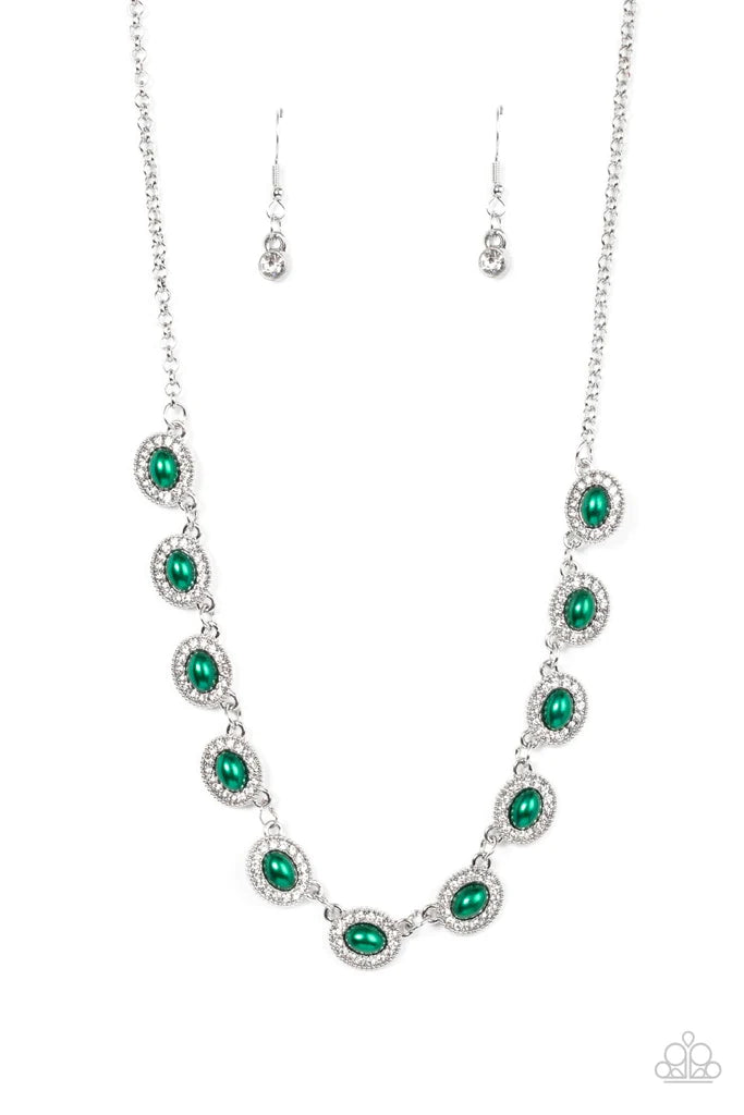 Paparazzi ♥ Modest Masterpiece - Green ♥ Necklace
