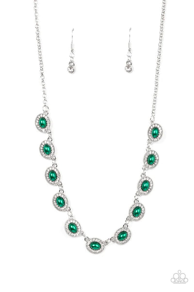 Paparazzi ♥ Modest Masterpiece - Green ♥ Necklace