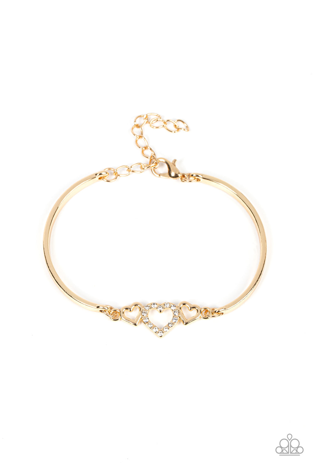 PAPARAZZI CUPIDS CONFESSIONS GOLD BRACELET