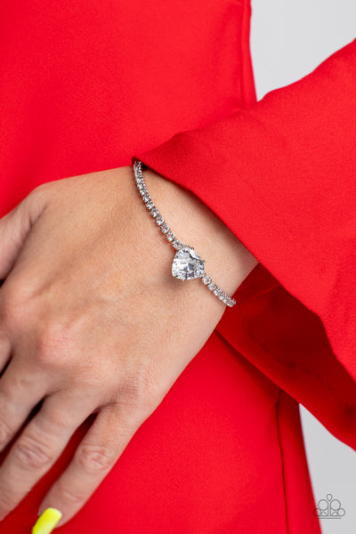 Flirty Fiance Heart Necklace and Bracelet Set