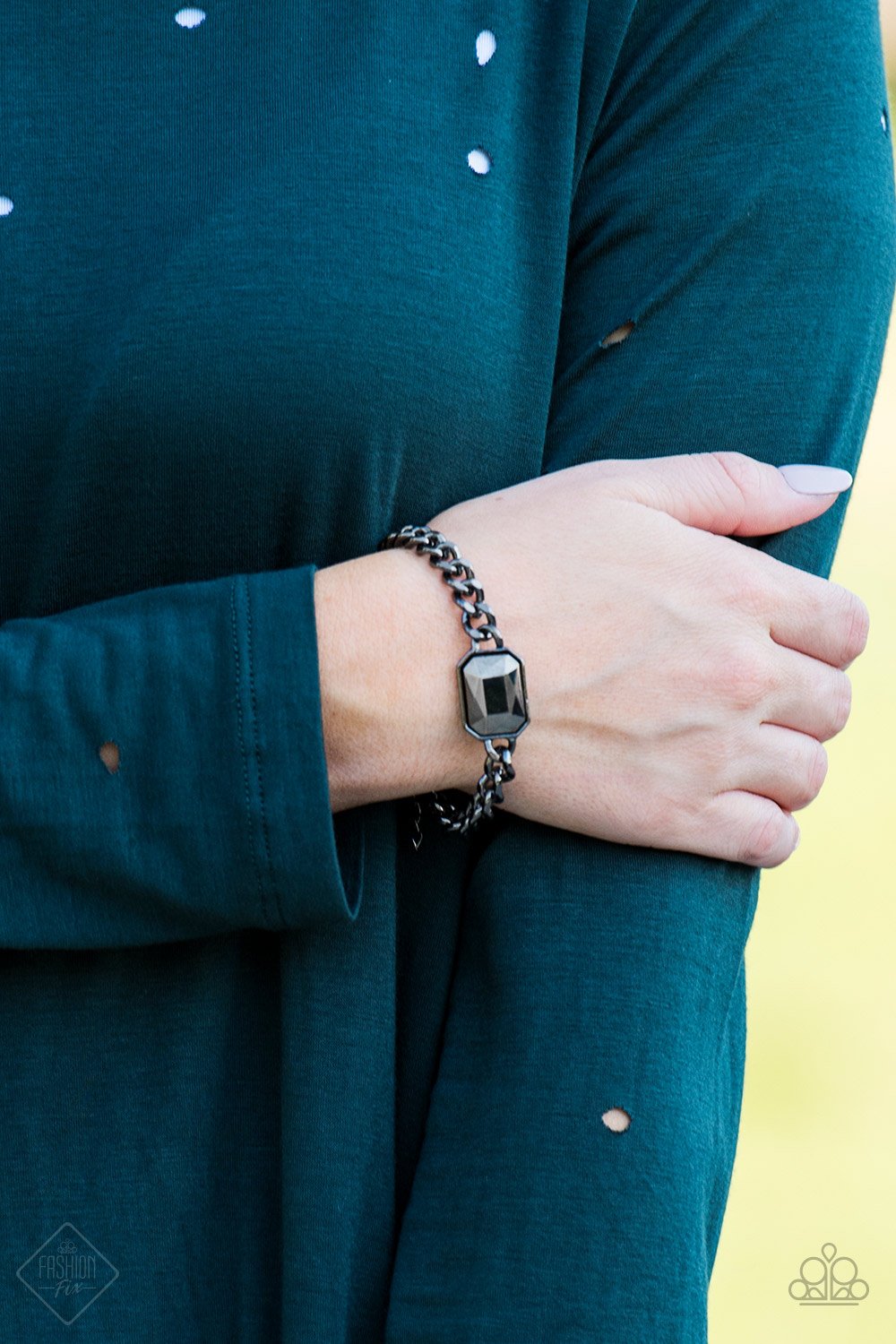 Paparazzi Command and CONQUEROR Black Bracelet