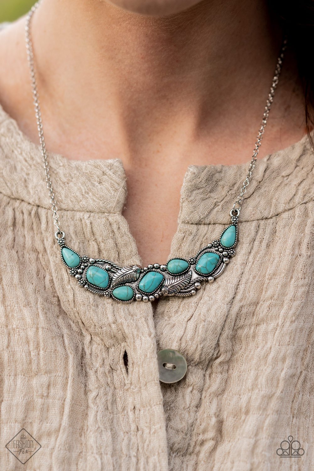 Paparazzi ♥ Cottage Garden - Blue ♥ Necklace