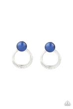 Paparazzi  Glow Roll - Blue -earrings
