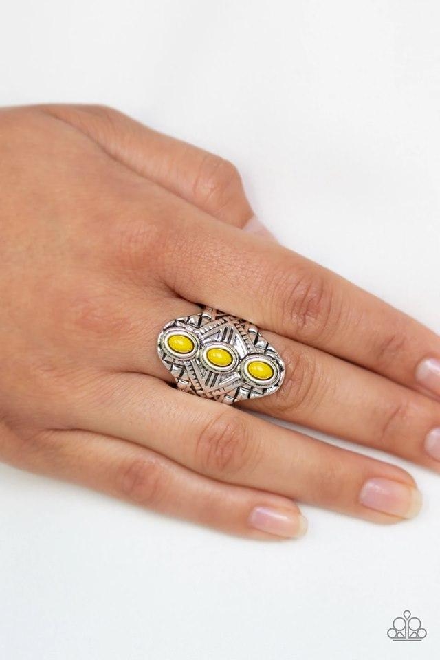 Paparazzi Mayan Motif -Yellow